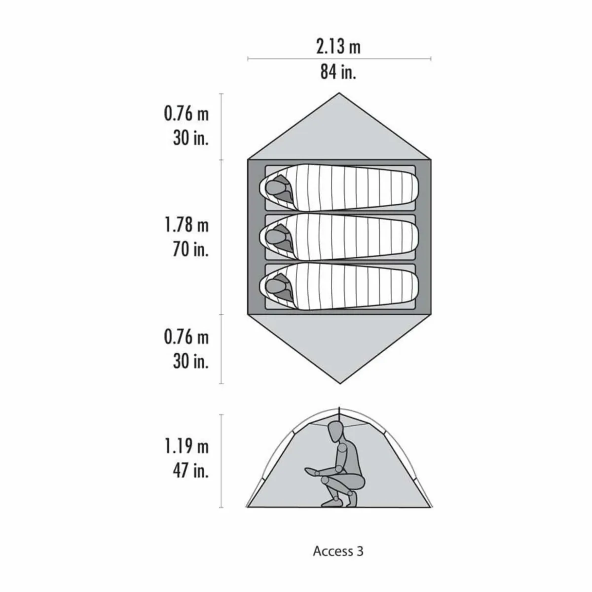 MSR Access 3 Tent