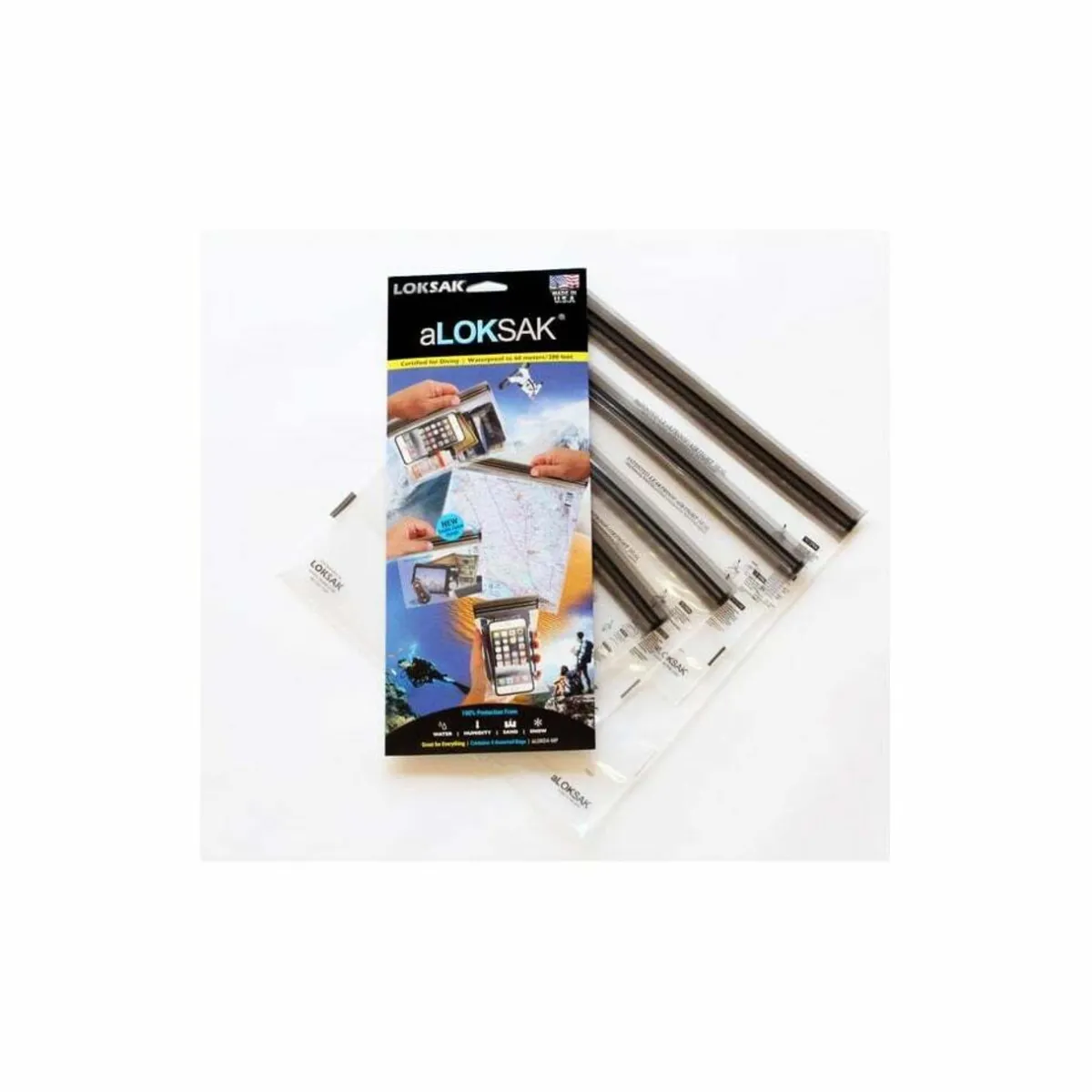 LokSak ALOKD4-MP Waterproof Bags - 4 Bag Multipack