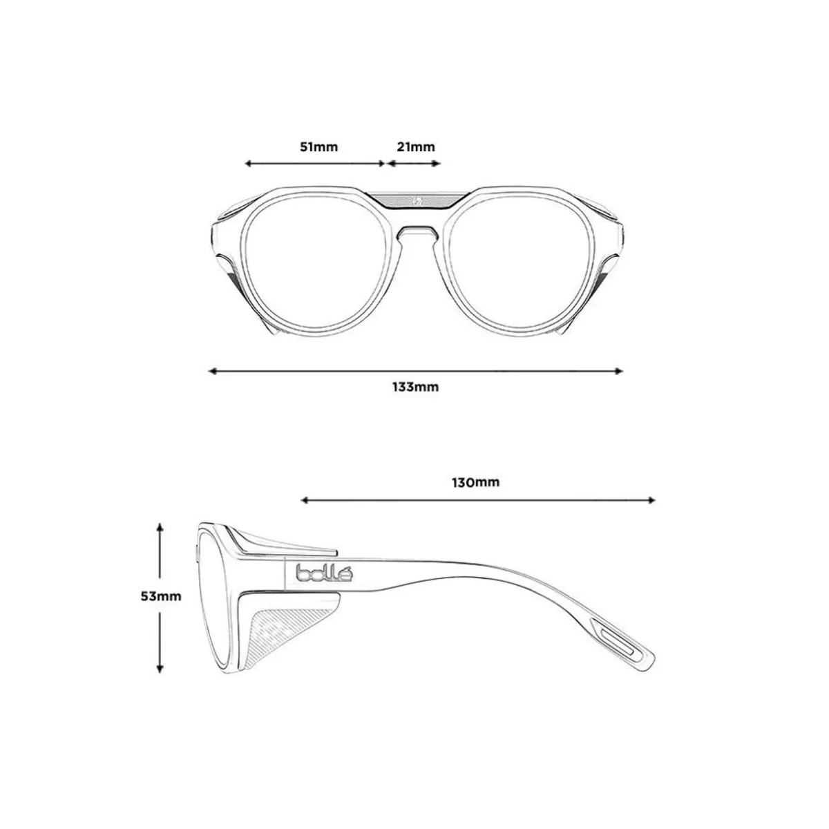 Bolle Ascender Sunglasses - SOLACE4 Brown Gun Lens