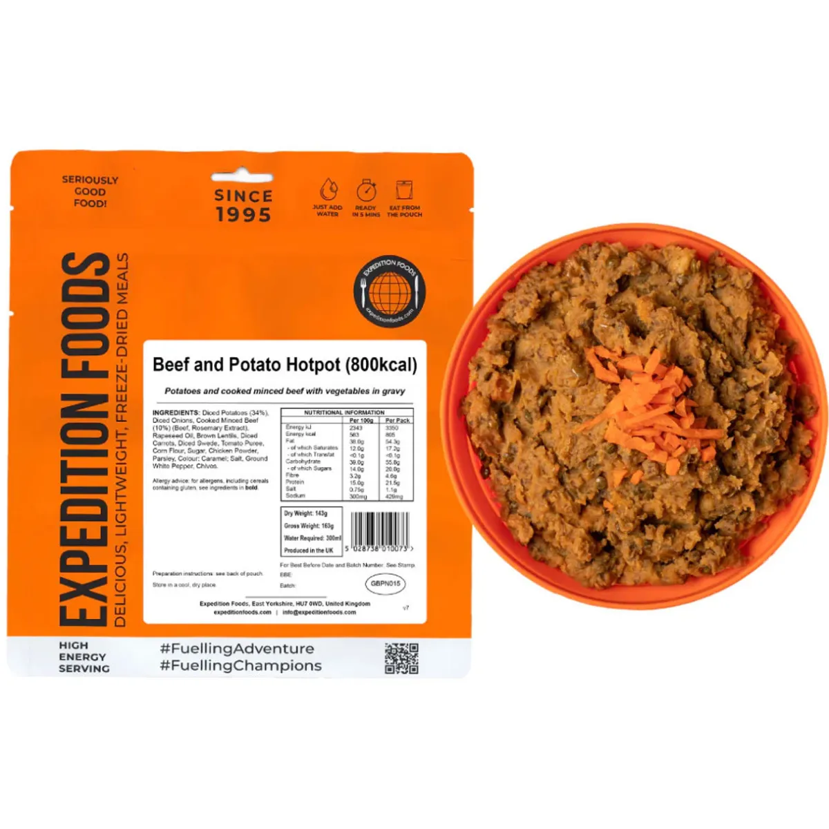Expedition Foods Beef and Potato Hotpot (High Energy Serving)