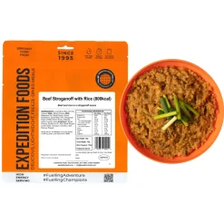 Expedition Foods Beef Stroganoff with Rice (High Energy Serving)