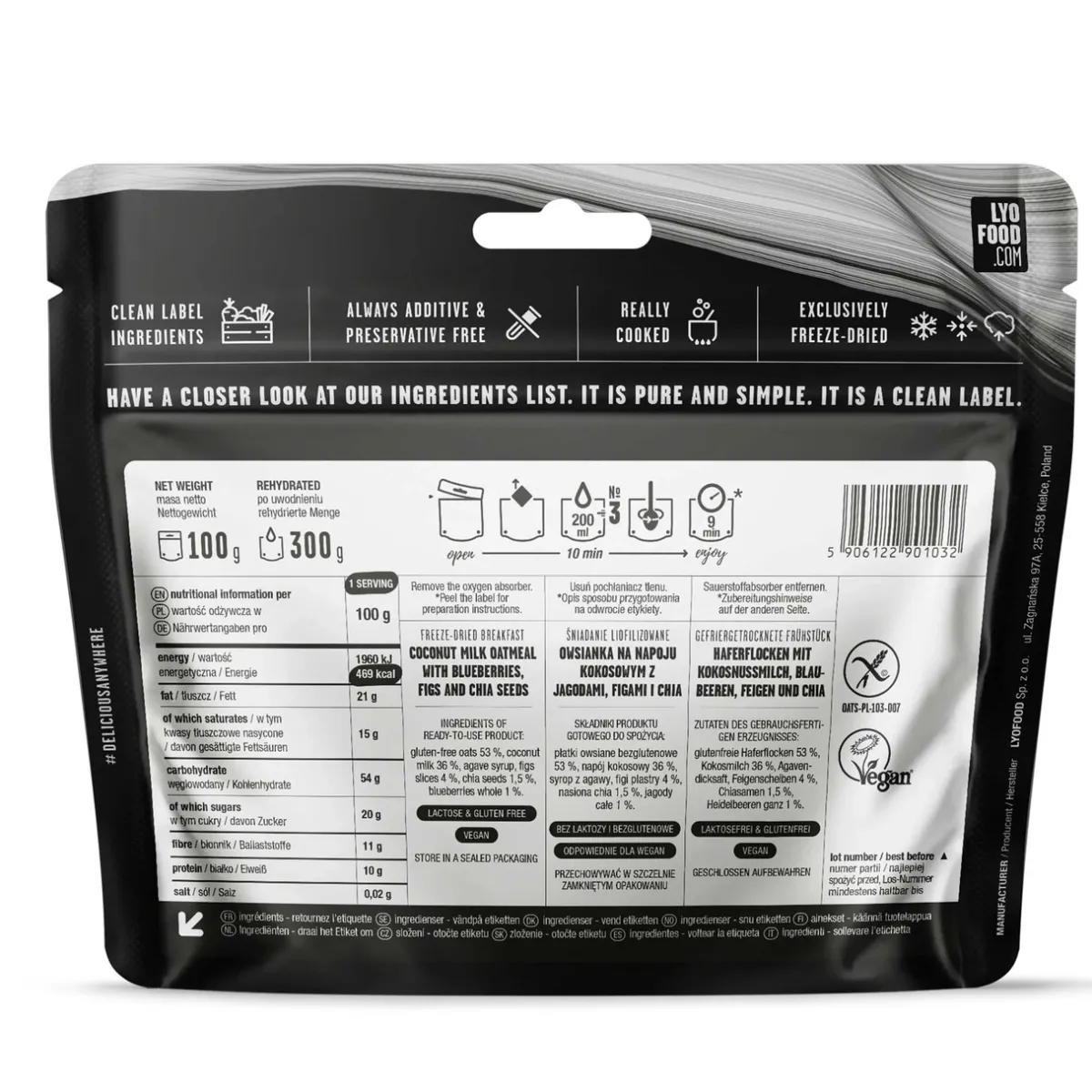 Expedition Foods Blueberry & Fig Porridge