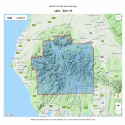 Cicerone British Mountain Map - Lake District