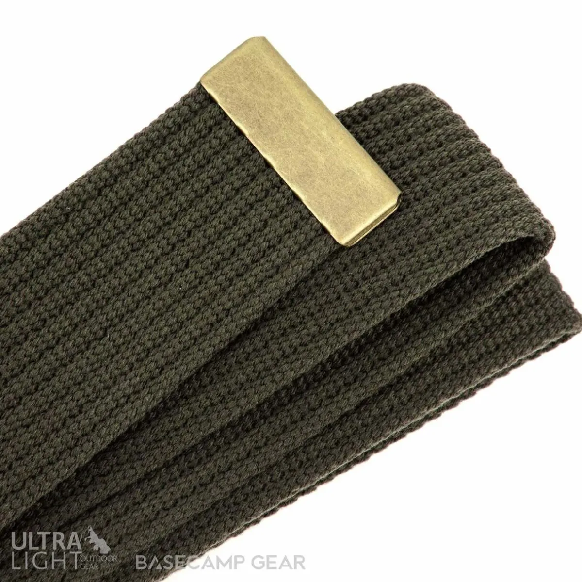 Women Fjallraven Canvas Brass Belt 4cm