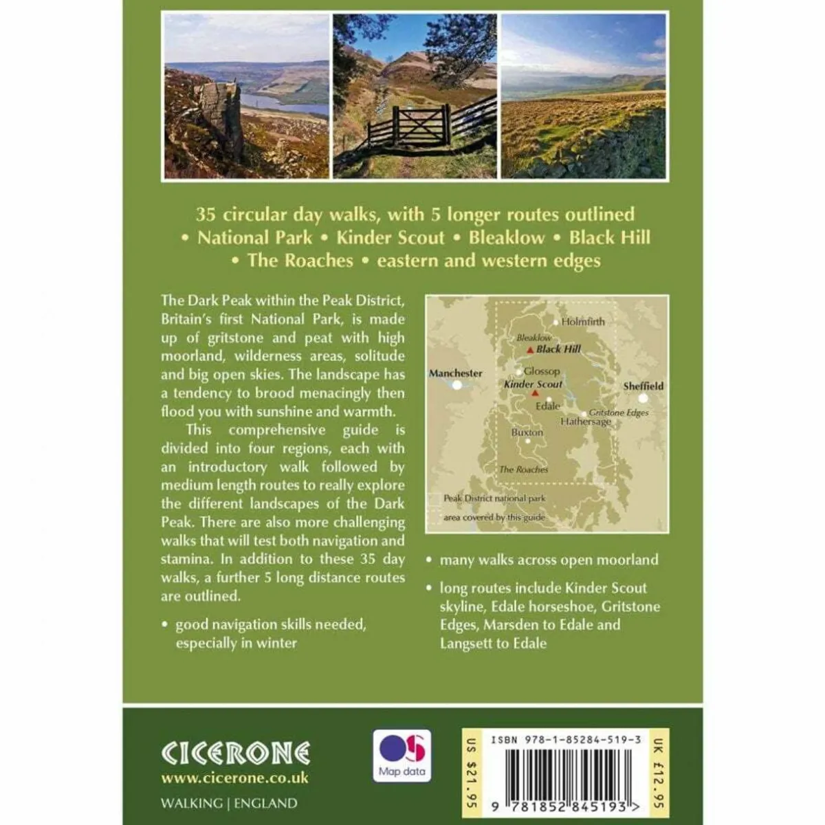 Harvey Maps Dark Peak Walks