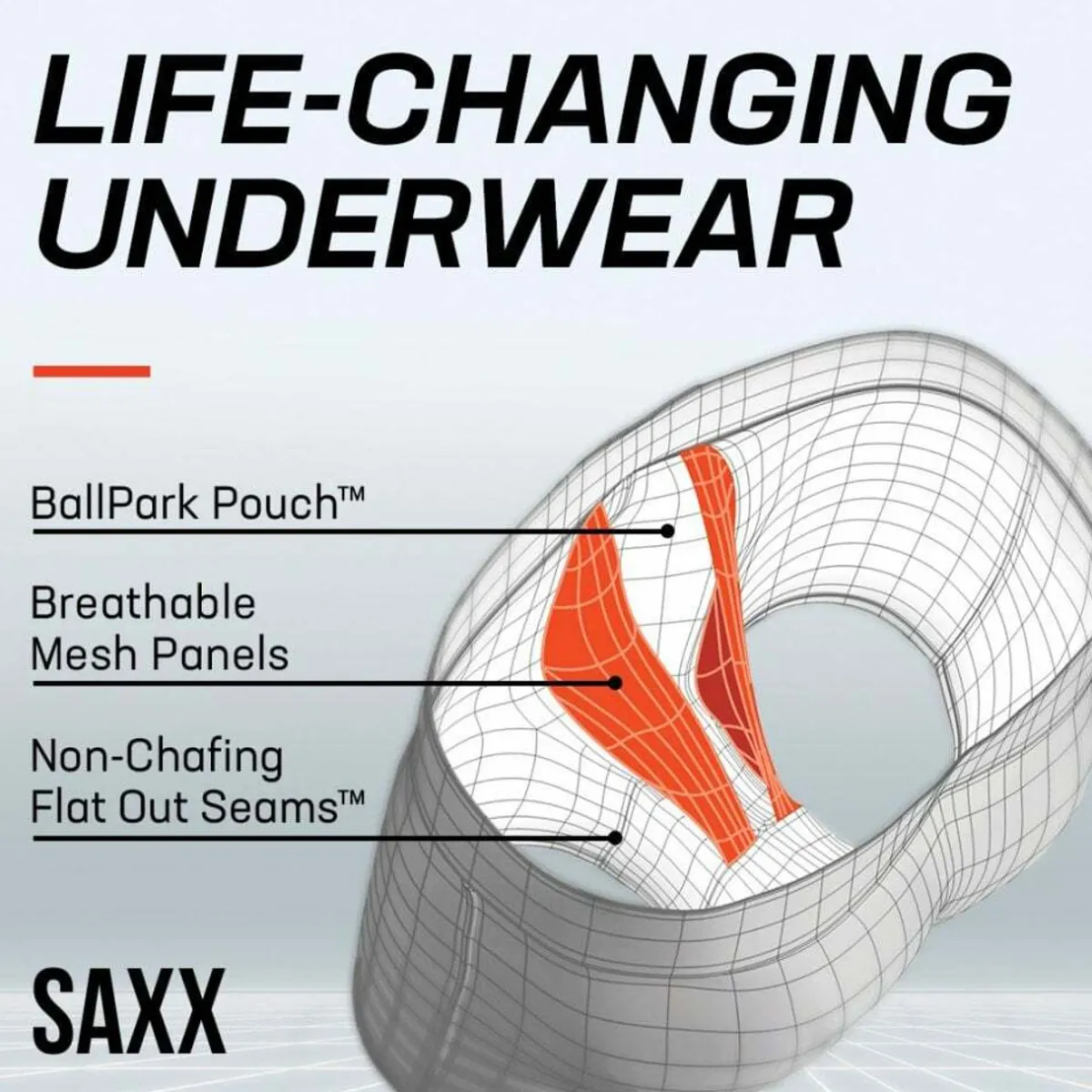 SAXX Droptemp Cooling Mesh Boxer Brief Fly
