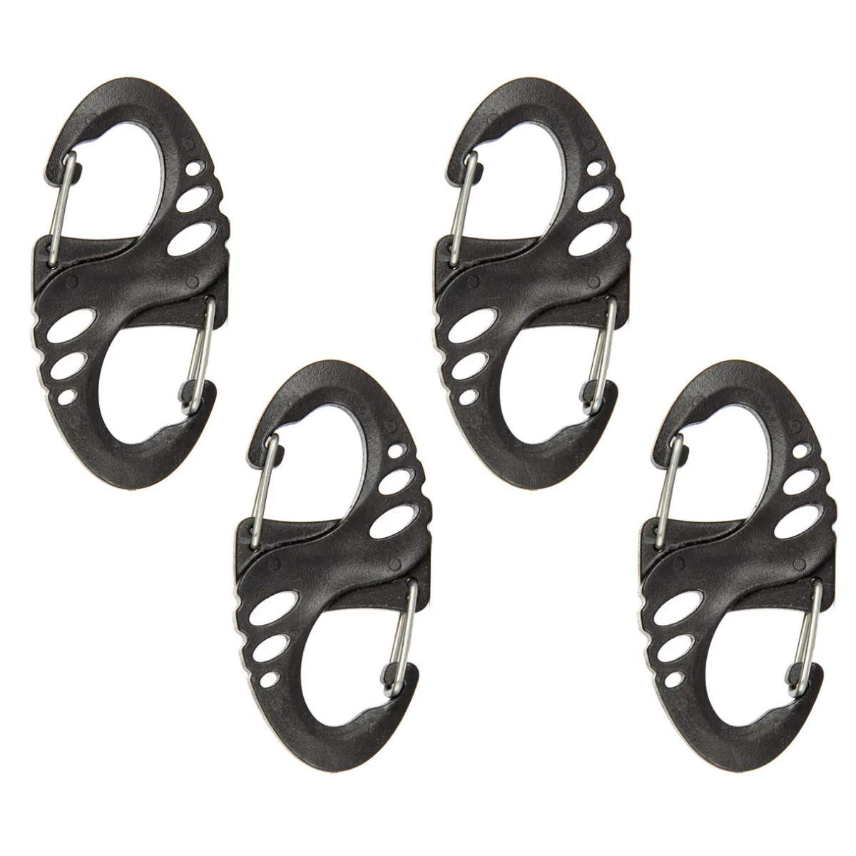 SilverAnt Dual Carabiner - 4 Pack