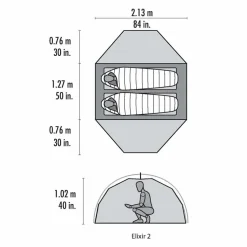 MSR Elixir 2 Person Tent & Footprint
