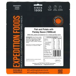 Expedition Foods Fish and Potato with Parsley Sauce (Double Serving)