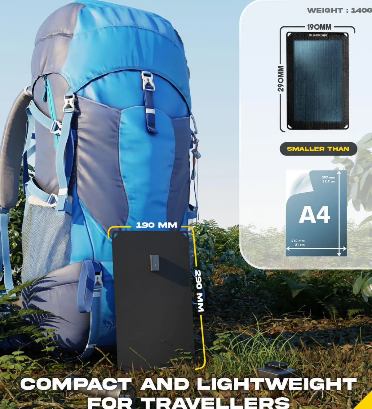 Sunslice Fusion Flex 6 Portable Solar Power Panel
