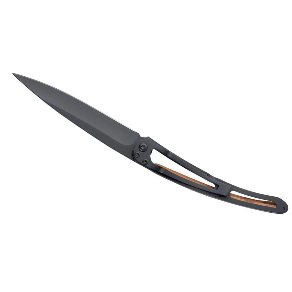 Deejo 37g Knife - Black/Juniper Wood