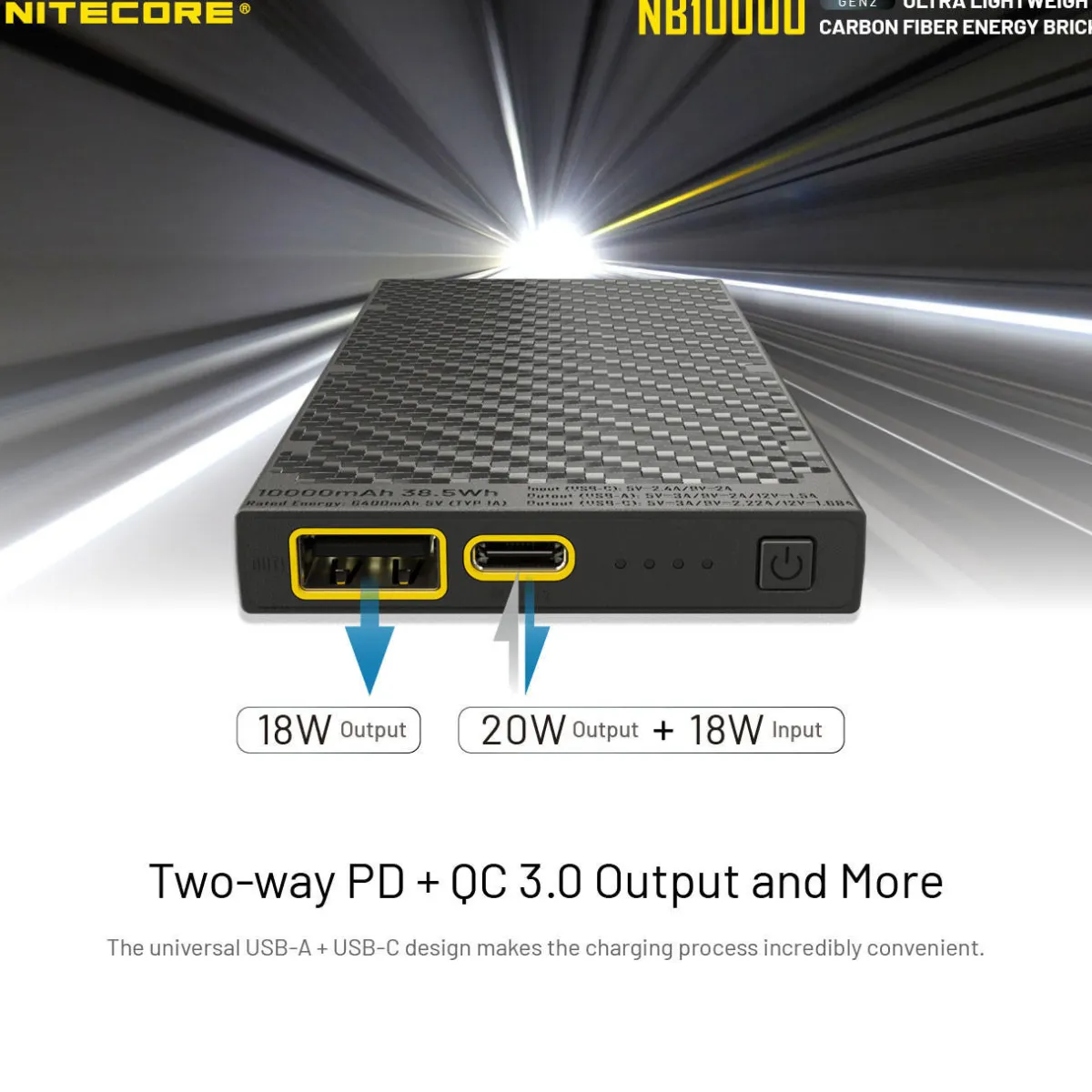 Nitecore NB10000 Gen 2 Power Bank