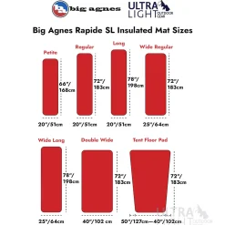 Big Agnes Rapide SL Insulated Petite Sleeping Mat