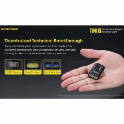 Nitecore TINI2 USB-C Rechargeable Keychain Light