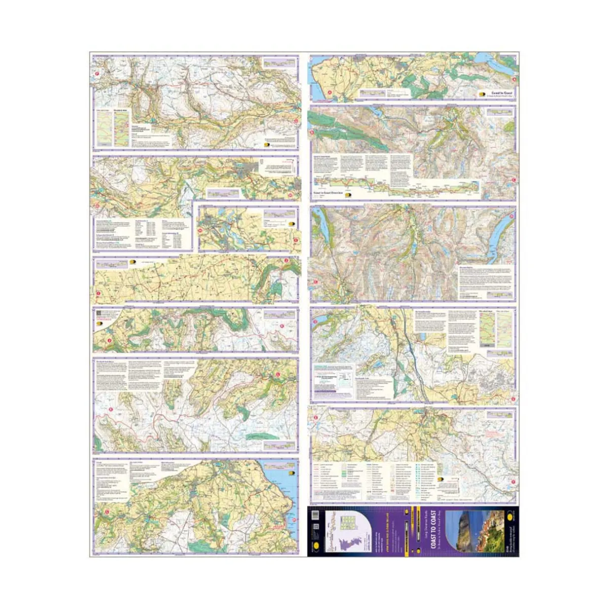 Harvey Maps Trail Map XT40 - Coast to Coast