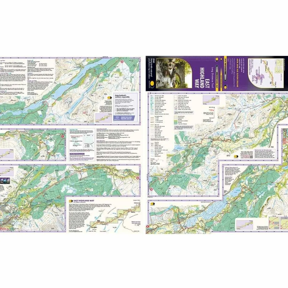 Harvey Maps Trail Map XT40 - East Highland Way