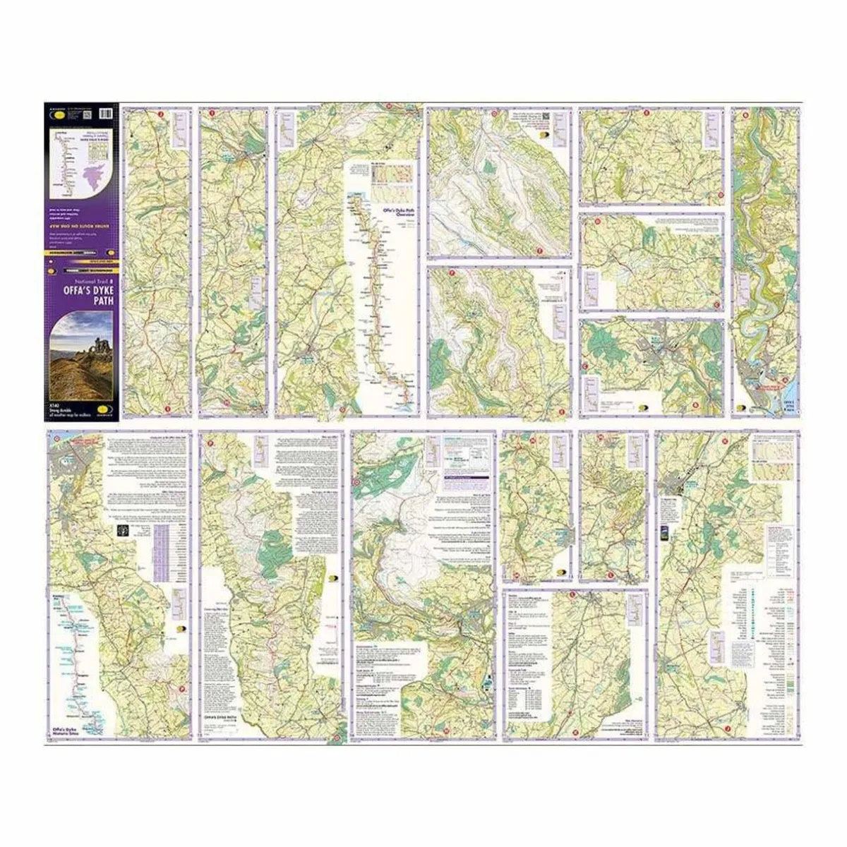 Cicerone Trail Map XT40 - Offa's Dyke Path