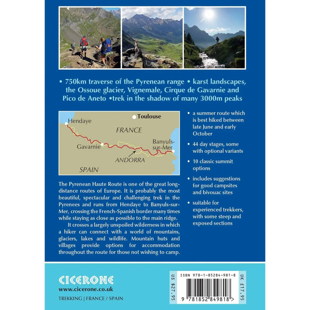 Fizan Trekking the Pyrenean Haute Route