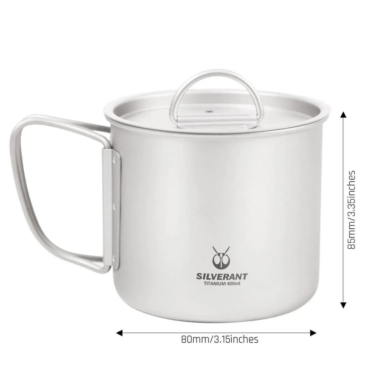 TOAKS Ultralight Titanium Cup with Lid 400ml